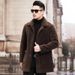 Imitation Lamb Wool Jacket Lapel Short Imitation Fur Coat Men's Lamb Wool Thickened Coat Long Coat_voghion.com
