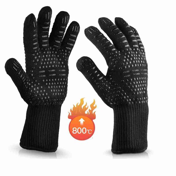 2 Stück Grillhandschuhe, hitzebeständige Ofenhandschuhe, feuerfest, hitzeisolierend, mikrowellengeeignet, Küchenofenhandschuhe_voghion.com