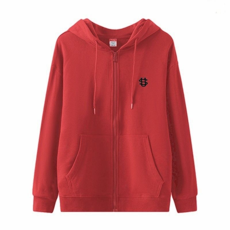 Conjunto de sudadera con capucha y jogger con cremallera - Jersey unisex de hip-hop con bolsillos laterales (S-XXXL)_voghion.com