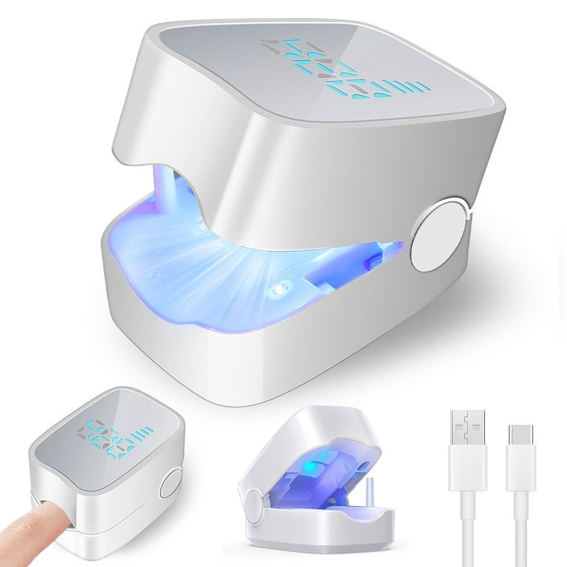Digital Display Portable Auxiliary Tool Nail UV Onychomycosis Phototherapy Lamp_voghion.com