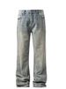 Herrenbekleidung Herren-Bootcut-Jeans in Weiß – Lightning Wash & Embroidery Denim (Artisan Edition)_voghion.com