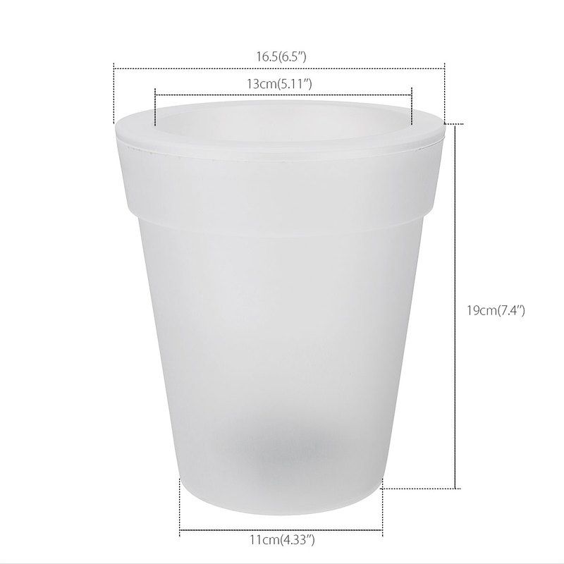 Miljövänlig design solenergibelysning blomkruka trädgård landskapslampa belysning blomkruka utomhus gård LED landskapslampa_voghion.com