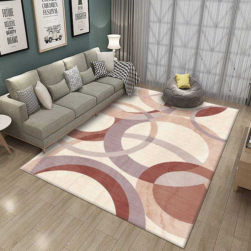 Moderner einfacher nordischer Teppich Wohnzimmer Schlafzimmer Nachttisch Vollteppich Bodenmatte Nordic Ins geometrischer Heimteppich_voghion.com