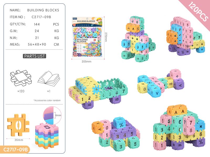 DIY Square Puzzle Puzzle Building Block Enlightenment Assembly Toy Kindergarten 3-6 Years Old Gift_voghion.com