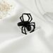 Anello di Halloween con ragno alla moda, accessorio in stile gotico per scherzo del festival dei fantasmi_voghion.com