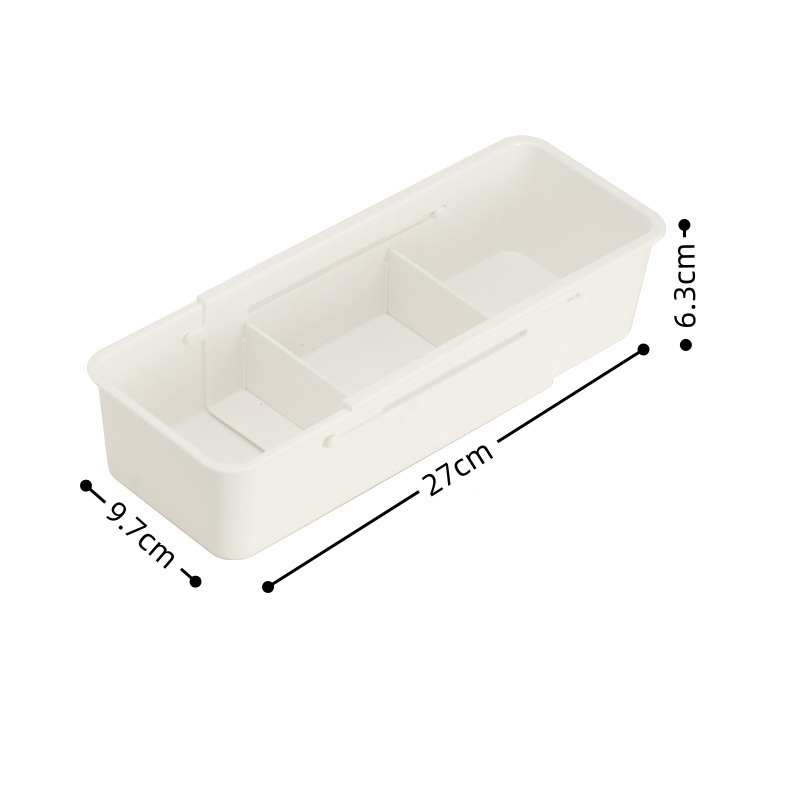 Ausziehbare Aufbewahrungsbox für den Haushalt, Schublade, Teleskop-Aufbewahrungsbox, Kosmetik, Kunststoff, Schlafzimmer, Arbeitszimmer, Trennwand, Teleskopbox_voghion.com