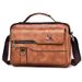 Men's Messenger Bag, Men's Single-shoulder Bag, Vintage Business Backpack, Portable Bag For Outdoor Use, Casual Men's Bag._voghion.com