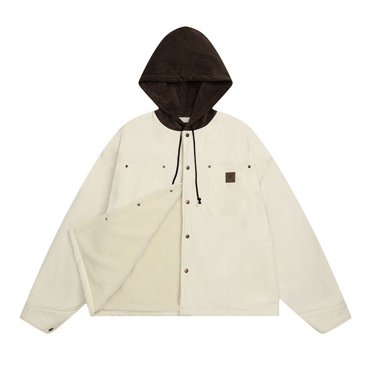 #OVDY sügis/talv uus lambamantel lõuendist velvetist müts paksu sametist dressipluusi ja kapuutsiga_voghion.com