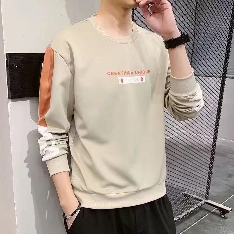 2024 New Instagram Men's Long sleeved T-shirt Spring and Trendy Brand Loose Autumn/Winter Sweater Autumn Dress Bottom_voghion.com