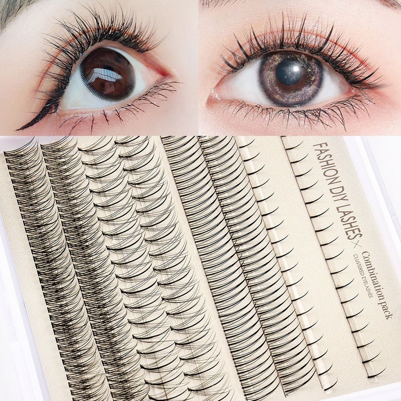 Künstliche Wimpern Neue künstliche Wimpern Untere Wimpern Gemischtes Set Fischschwanz A-förmiges Sandwich Einzelner Cluster Gepfropftes Set aus natürlichen Wimpern der Mutter_voghion.com