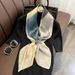 2023 New Korean Colored Scarf Women's Korean Edition Art Fashion Decoration Ins Style Scarf 90cm Large Square Scarf_voghion.com