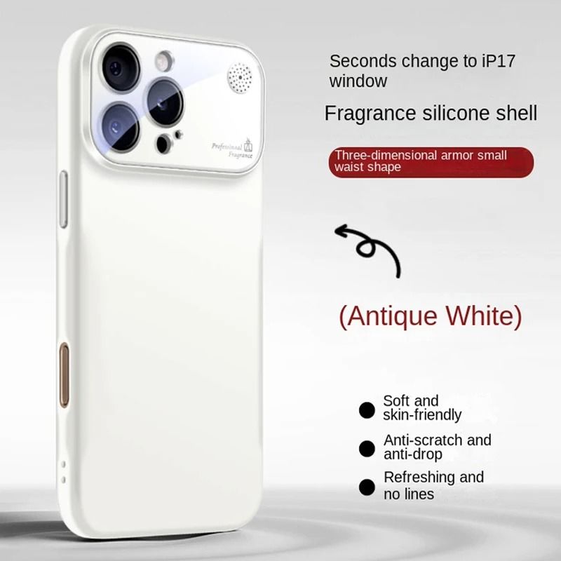 Liquid Silicone Soft Case For IPhone 16 15 14 13 12 11 Pro Max Plus 17 Air Orange Bumper Compatible Bumper Large Window Cover_voghion.com