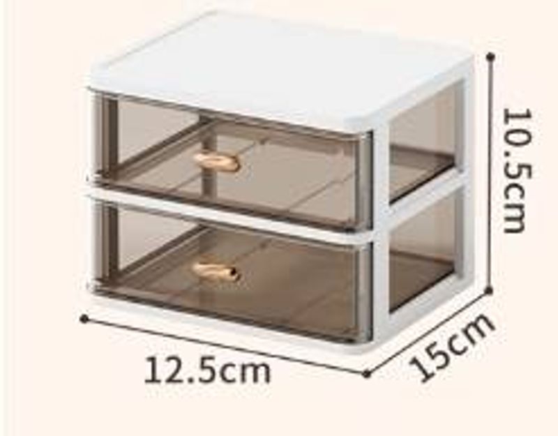 Luxury Acrylic Cosmetic Organizer Large Capacity Makeup Storage Box For Skincare Lipsticks Brushes Clear Display Case With Dust Proof Lid_voghion.com