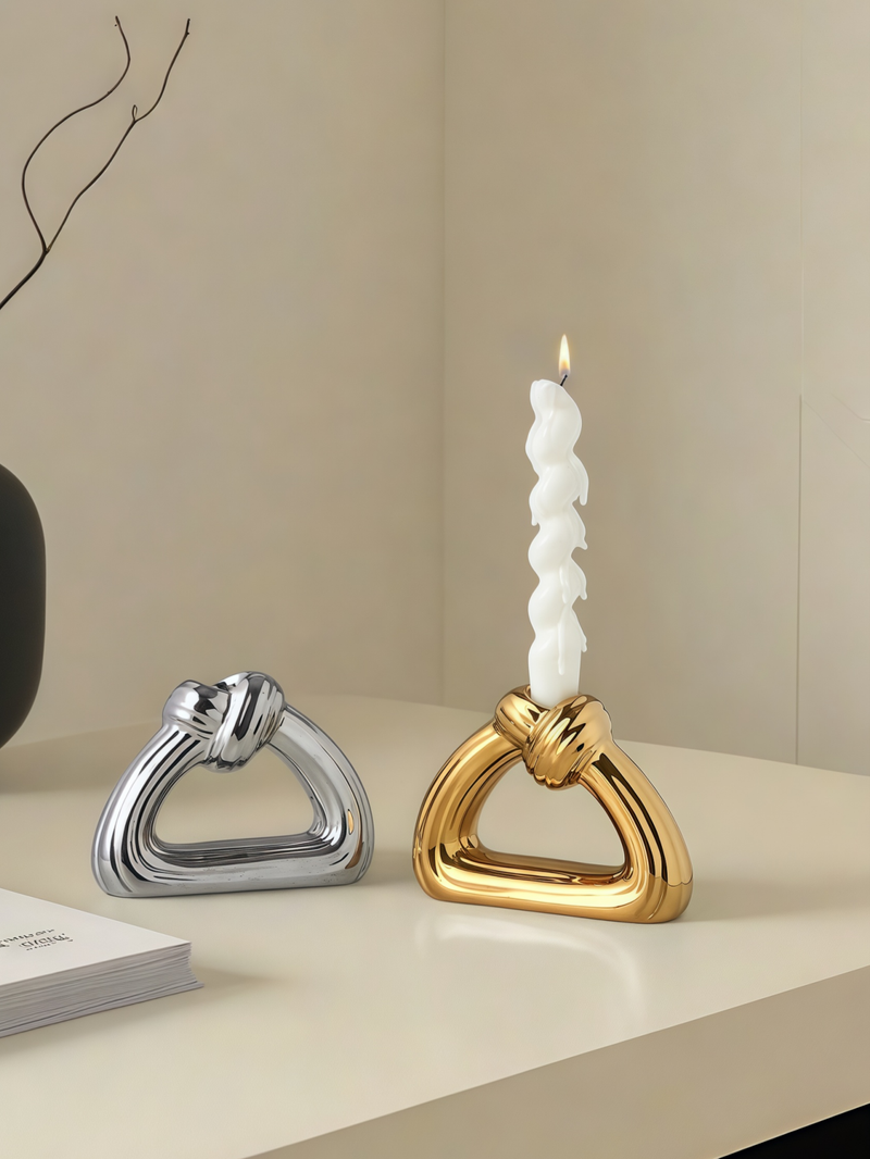 Bougeoir colonne triangulaire, 1 pièce, plusieurs couleurs, adapté aux décorations multi-scènes et multi-festivals, bougeoirs_voghion.com