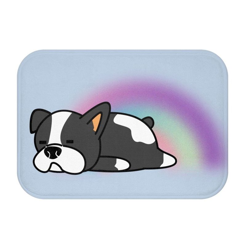 Adorable Sleeping Puppy Bath Mat_voghion.com