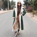 Women's Long Faux Fur Coat With Detachable Collar - Winter Warm Fleece Lined Jacket For Elegant Commute (Camel, Brown, Wine Red, Green, Black)_voghion.com
