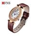 Women's Vintage-Inspired Crystal-Accented Watch – Elegant Teardrop Design, Leather Strap, Water-Resistant Antique Style Quartz Watch_voghion.com