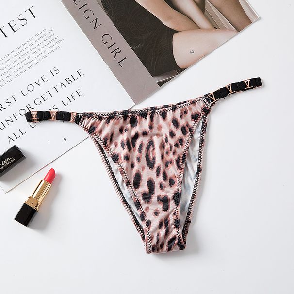 Vêtements pour femmes, sous-vêtements sexy en soie glacée en métal en forme de V, exercice de fitness, levage des hanches, taille basse, fourche haute, string demi-hanche pour femmes_voghion.com