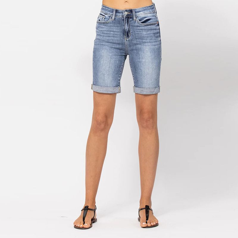 Abbigliamento da donna, estate, nuovi jeans alla moda casual arricciati slim fit da donna_voghion.com