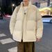 Winter New Down Men's Puffer Jacket Solid Color Thick Versatile Coat Warm Plus Size Cotton Clothing For Men_voghion.com