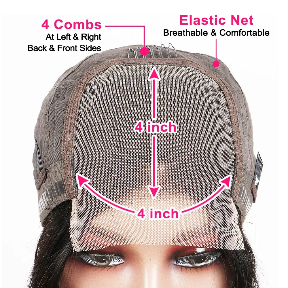 Parrucca Bob Liscia Super Doppia Disegnata Vietnam 13x4 Frontale 100% Capelli Umani Donne Nere_voghion.com