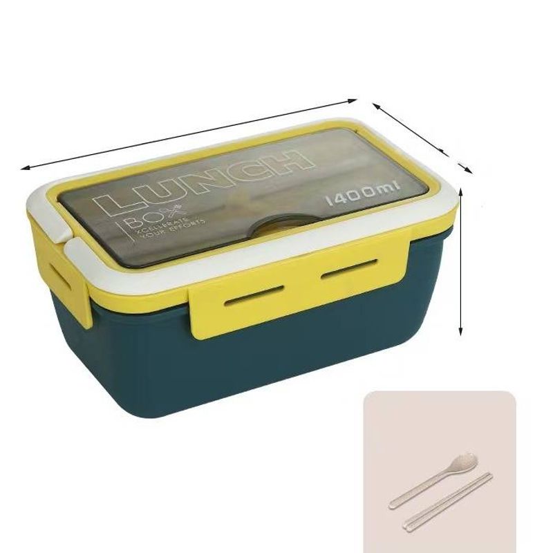Student Compartment Lunch Box Children's Fruit Lunch Box Office Worker Microwave Heating Lunch Box Gift_voghion.com