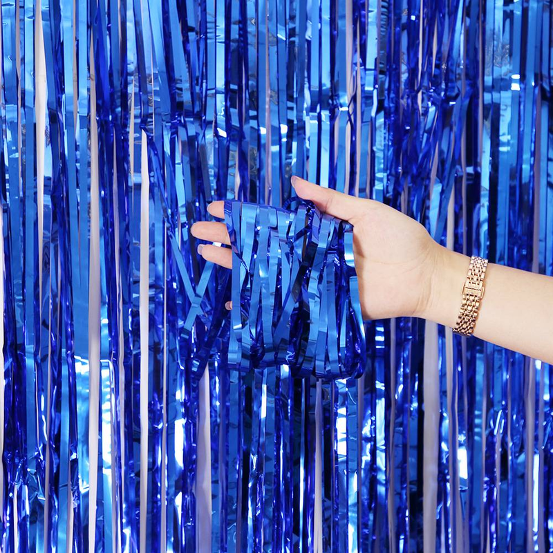 Rain Silk Curtain Wedding Birthday Party Backdrop - Sparkling Tassel Balloon Wall Decoration With Glowing Strands For Event Background Decor_voghion.com