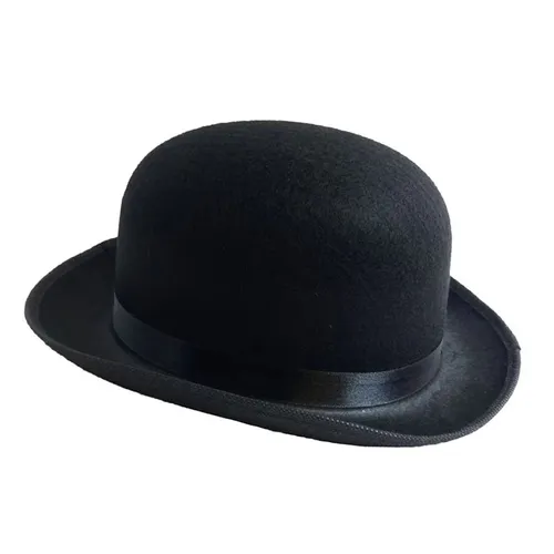 Black Round Hat Christmas Black Hat Decoration Beach Hat Black Small Round Hat Round Top_voghion.com