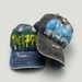 Urban Graffiti Baseball Cap With Distressed Lettering – Adjustable Unisex Sun Hat For Men & Women – Retro Wide Brim Cotton Snapback_voghion.com