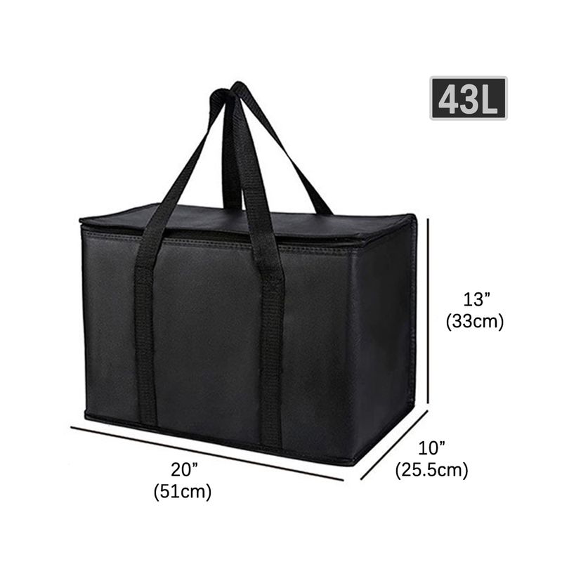 Large Capacity Picnic Bag Insulated Food Delivery Bag Pizza Delivery Bags For Food Warming Cooler Grocery Bag For Party Catering_voghion.com