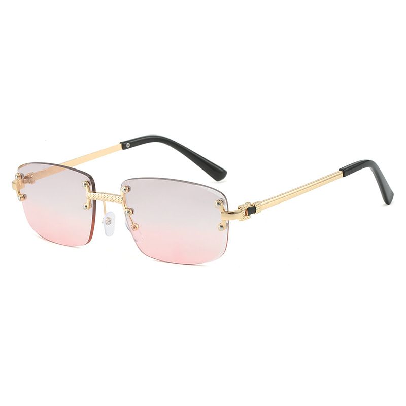 Men's Sunglasses New Fashion Internet Celebrity Sunglasses Women's Frameless Cut Edge Square Sunglasses Shooting Sunglasses_voghion.com