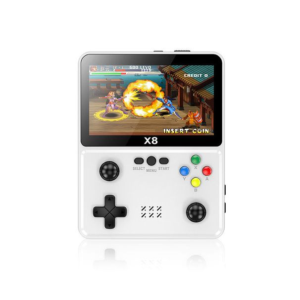 New 2024 Handheld Joystick Large Screen Nostalgic Childhood Dual Machine Rechargeable Arcade Premium Game Console_voghion.com
