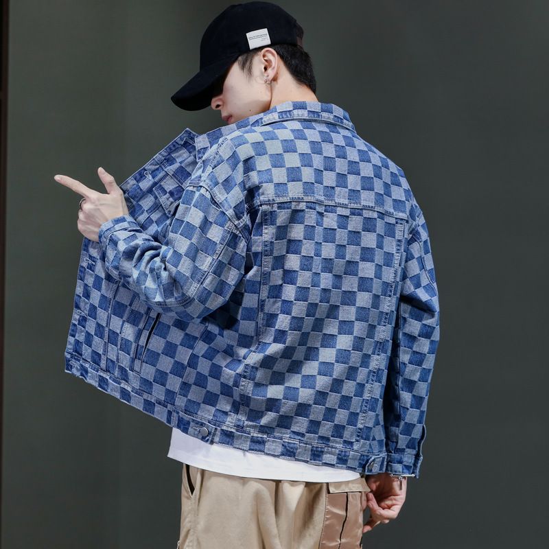 Giacca da uomo Autunno/Inverno 2023 Nuovo prodotto Cappotto di jeans Manica lunga Made in China Tiktok Net Rosso Stessa tendenza giovanile_voghion.com