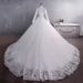 Women's Clothing Stand collar wedding dress long sleeve slimming fashion big train big size_voghion.com