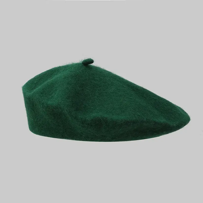 Hot Sale Winter Women Wool Berets French Artist Style Warm Hat Retro Plain Beret Solid Color Elegant Lady All Matched Autumn Caps_voghion.com