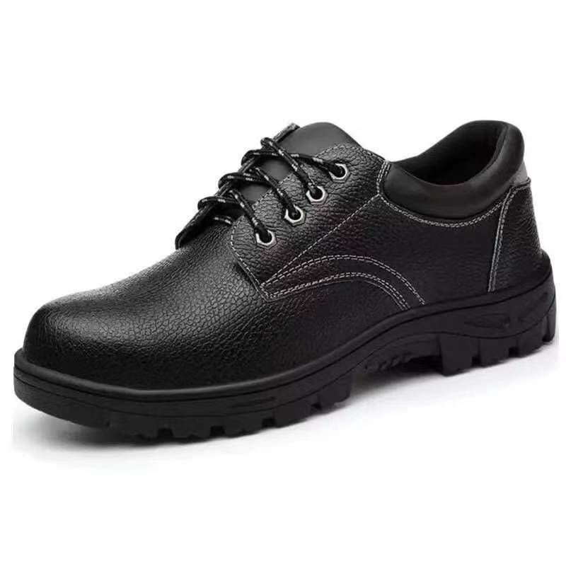 HZCL Neue einfarbige Sicherheitsstiefel für Herren, bruchsichere und pannensichere Arbeitsschutzschuhe, Schweißerschuhe_voghion.com