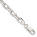 Sterling Silver 6.65mm Diamond-cut Long Link Cable Chain_voghion.com