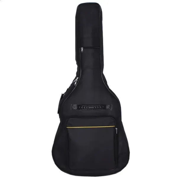 Mochila acústica de 4041 polegadas com alça dupla, à prova d'água, acolchoada em algodão, preta, 40/41, bolsa para instrumento musical 240822_voghion.com