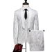 CT Year-Round Men's Slim Fit Wedding Casual Suit Three-Piece Set Tuxedo Jacket Stand Black_voghion.com