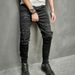 Männer Solid Faarf Ripped Casual Jeans_voghion.com