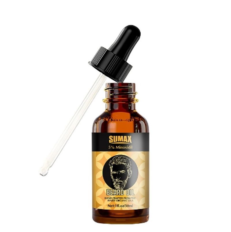 Professionelt skægplejesæt med 5 % minoxidil og udjævningsolie - Opnå et glat, skinnende skæg med Derma Roller og professionel pleje_voghion.com