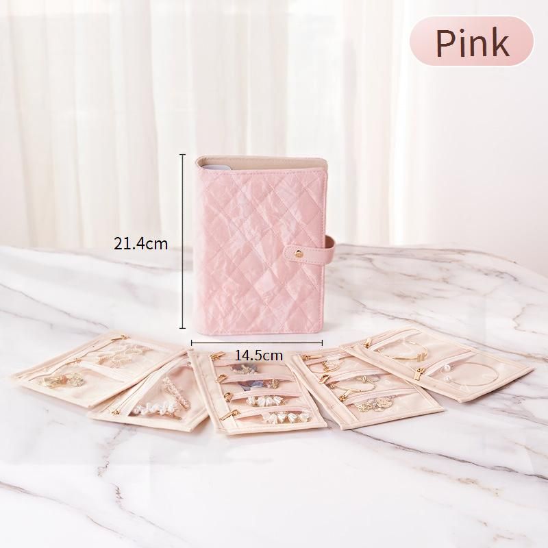 Elegante sieraden organizer, luxe reissieradendoos met zachte vulling, meerlaagse opbergruimte voor kettingen en ringen, compact en draagbaar_voghion.com