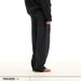 Unisex-Sweatpants für Pendler – Fleecegefütterte Hose mit strukturiertem Seitenschlitz am Saum (Dunkelgrau/Schwarz/Gelb meliert, M-XXL)_voghion.com