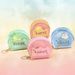 New Mini Semicircle Coin Purse Cute Portable Pendant Macaron Color PVC Keychain Chain Bag_voghion.com
