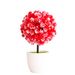 Simulation flower plant potted grass ball bonsai small tree home decoration crafts ornaments 51 mesh round ball small camellia_voghion.com