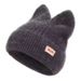 Auumn Winer Face-Slimming Knied Beanie For Women, Loose Posparum Ha, Cue Ca Suden Ear Proecion Warm Wool_voghion.com