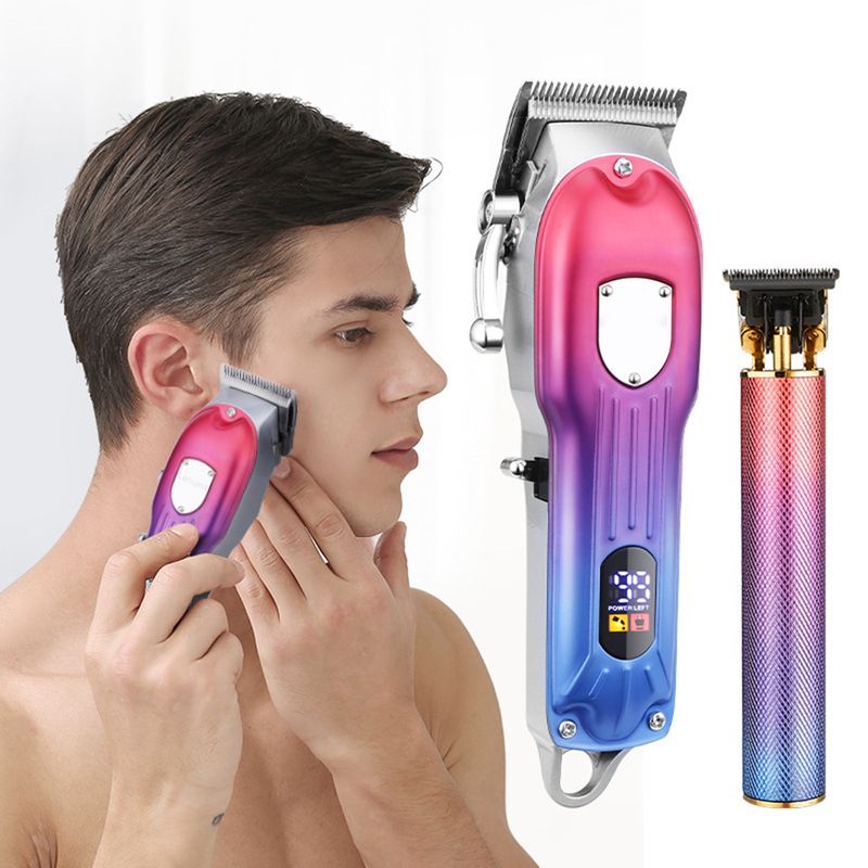 Ruixingst 1 Set Tondeuse à Cheveux Électrique Haute Vitesse Antidérapante avec Guide Peignes Tondeuse à Cheveux Rechargeable Rasoir Barbe Coupe Machine pour Usage Domestique_voghion.com