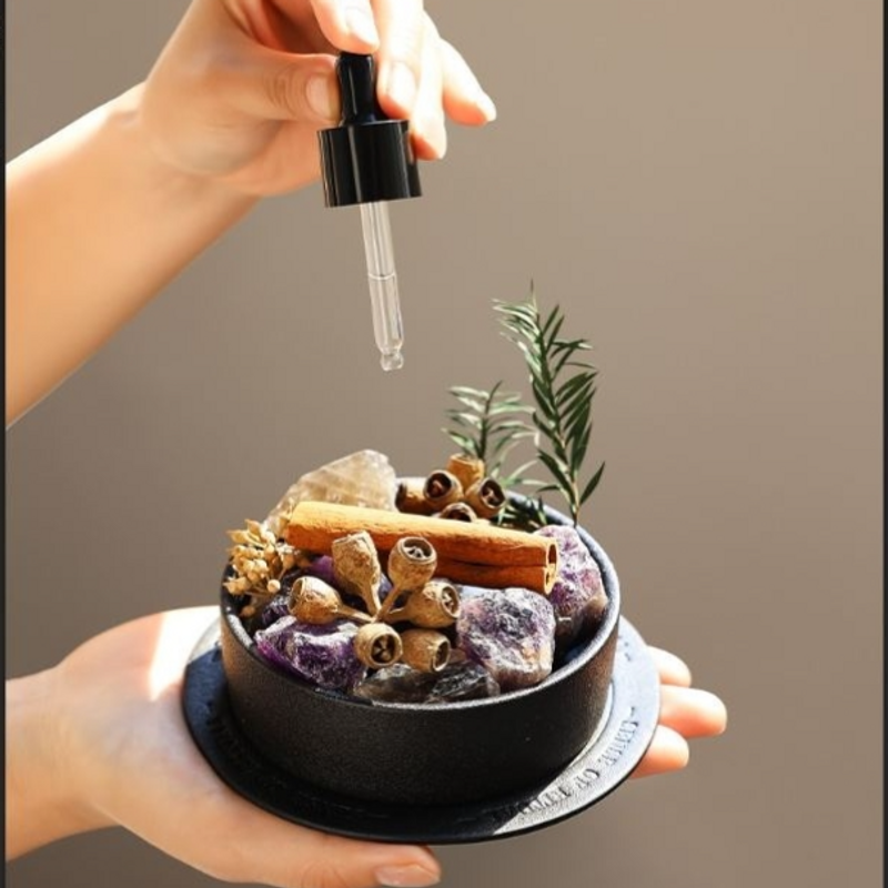 Fireless Aromatherapy Essential Oil Diffuser Stone Fragrance Souvenir Home Interior Decoration Niche Advanced Long Lasting Crystal Stone Gift Box_voghion.com