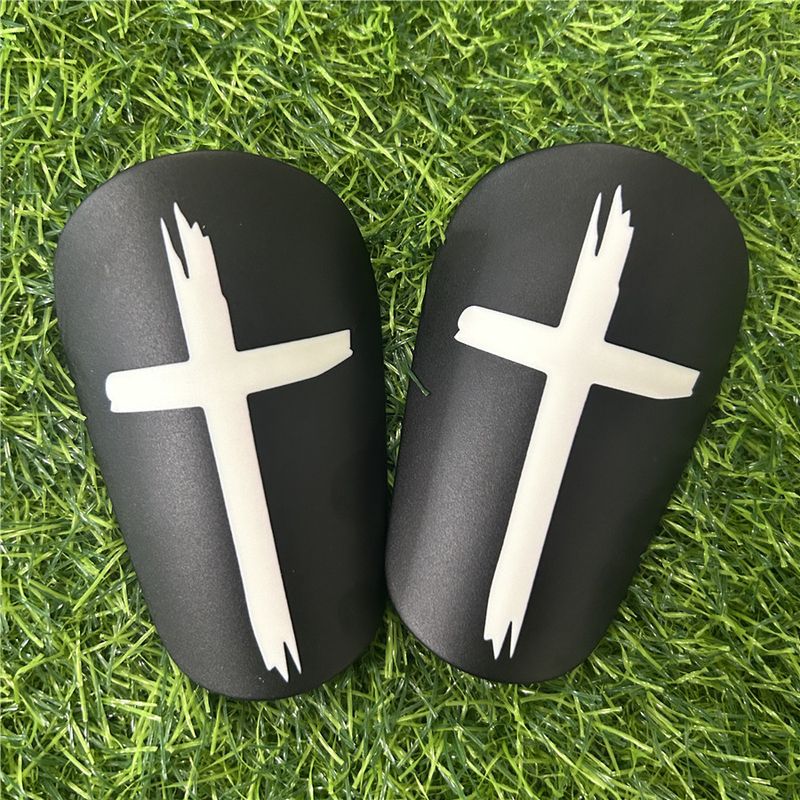 Mini Shin Guards For Adults - Small Size Football Leg Pads With Cross Design, Lightweight & Durable For Soccer Basketball Volleyball_voghion.com