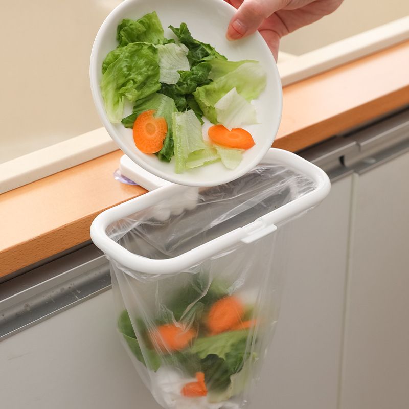 Hålfri sopsäckshållare med tryckring köksförvaringsställ sugkopp multifunktionell handduksring förvaringsställ_voghion.com